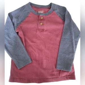Jumping Beans Red and blue raglan tee boy's 2T
